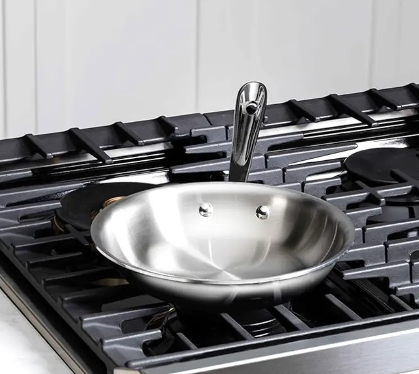 All-Clad Sartén D3 Acero Inoxidable con Tapa