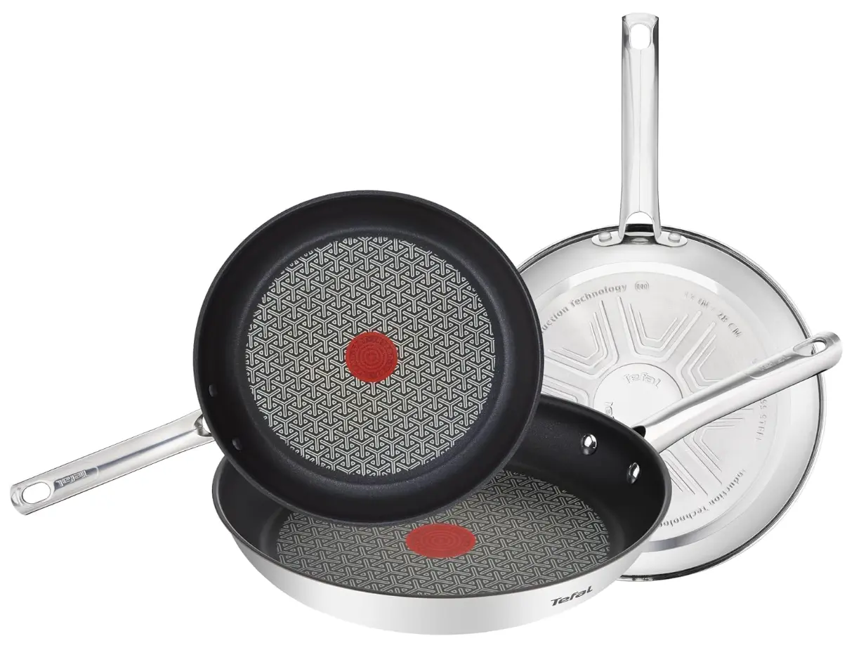Tefal Duetto - Juego de 3 Sartenes Antiadherentes 20/24/28 cm