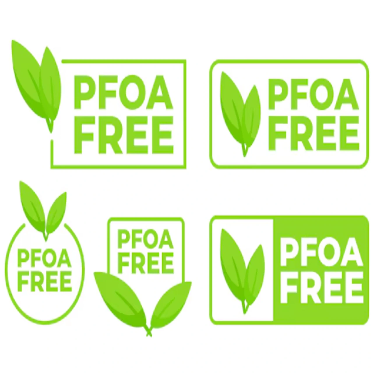 Verificando etiqueta de certificación sin PFOA y compatibilidad con inducción en sartén saludable